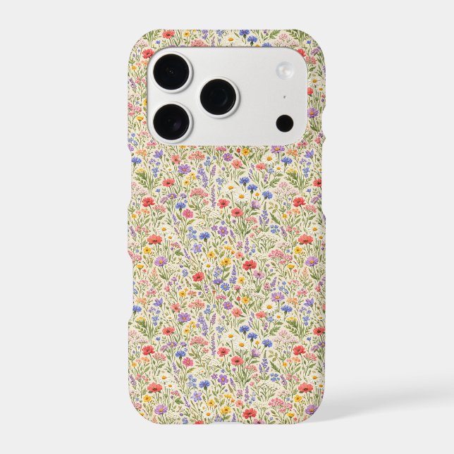 Colourful Wildflower Meadow Seamless Pattern (Back)