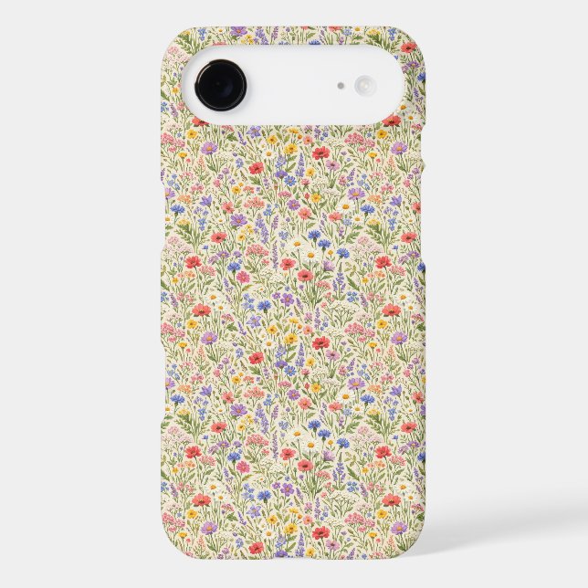 Colourful Wildflower Meadow Seamless Pattern (Back)