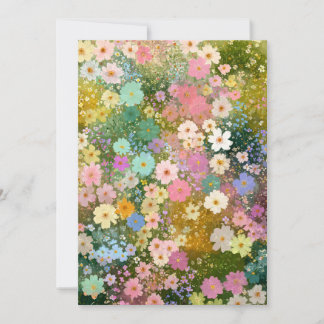 Colourful Wildflower Meadows 3 Invitation