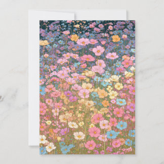 Colourful Wildflower Meadows 3 Invitation