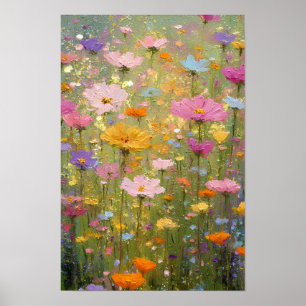 Colourful Wildflower Meadows 3 Poster