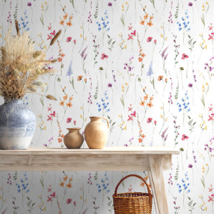 Colourful Wildflower Pattern ID1047 Wallpaper