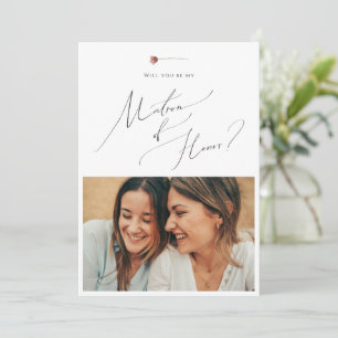 Colourful Wildflower   Photo Matron of Honour Card