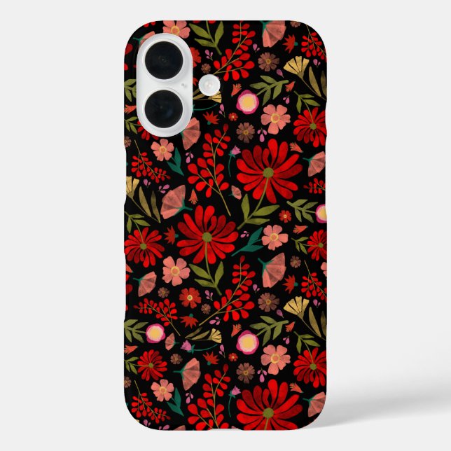 Colourful Wildflower Summer Floral Case-Mate iPhon iPhone Case (Back)