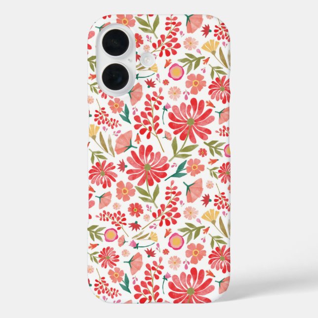 Colourful Wildflower Summer Floral Case-Mate iPhon iPhone Case (Back)