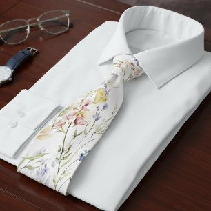 Colourful Wildflower Tie