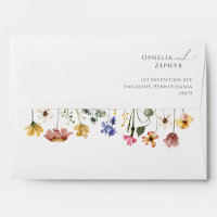 Colourful Wildflower | Wedding Invitation