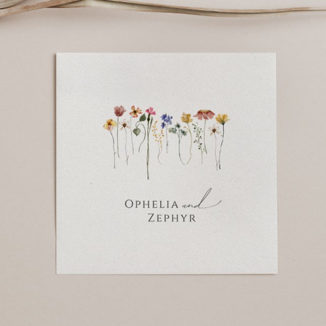 Colourful Wildflower | Wedding Napkins (Creator Uploaded)