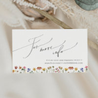 Colourful Wildflower | Wedding Website