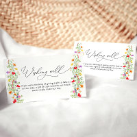 Colourful wildflower wishing well bridal shower