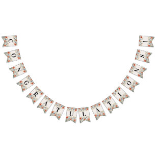 Colourful Wildflowers Bunting Flag