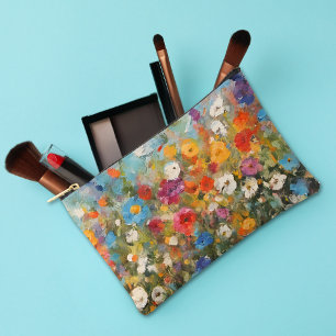 Colourful Wildflowers Cosmetic or Accessory Pouch