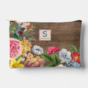 Colourful Wildflowers Floral Bouquet Art Pattern Accessory Pouch