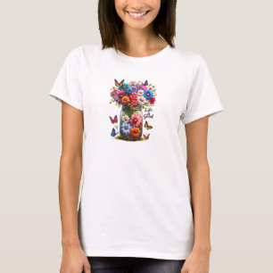 Colourful wildflowers live is good motivation T-Shirt
