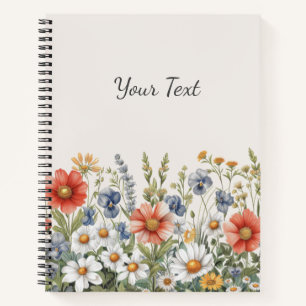 Colourful Wildflowers Notebook
