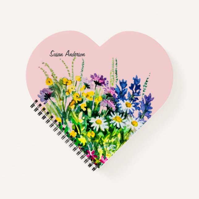 Colourful wildflowers notebook (Front)