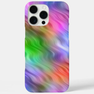 Colourful Wildflowers Wavy Texture iPhone 16 Pro Max Case