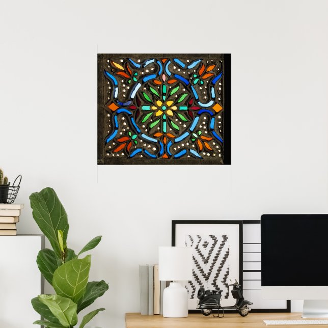 Colourful Window Design Poster (Home Office)
