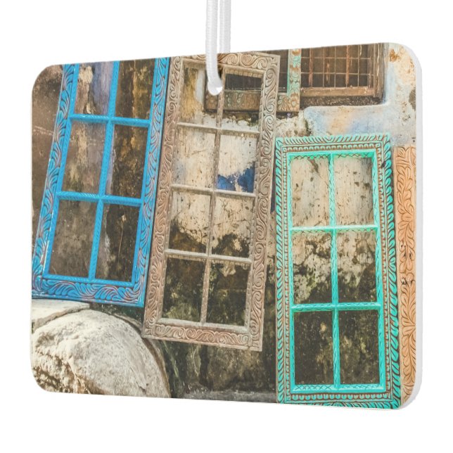 Colourful window frames car air freshener (Left)
