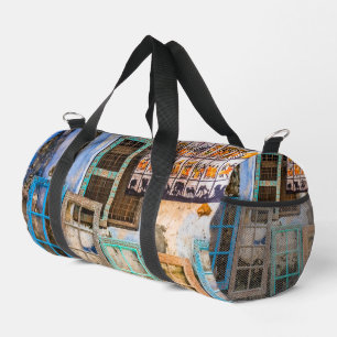 Colourful window frames duffle bag