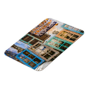 Colourful window frames magnet