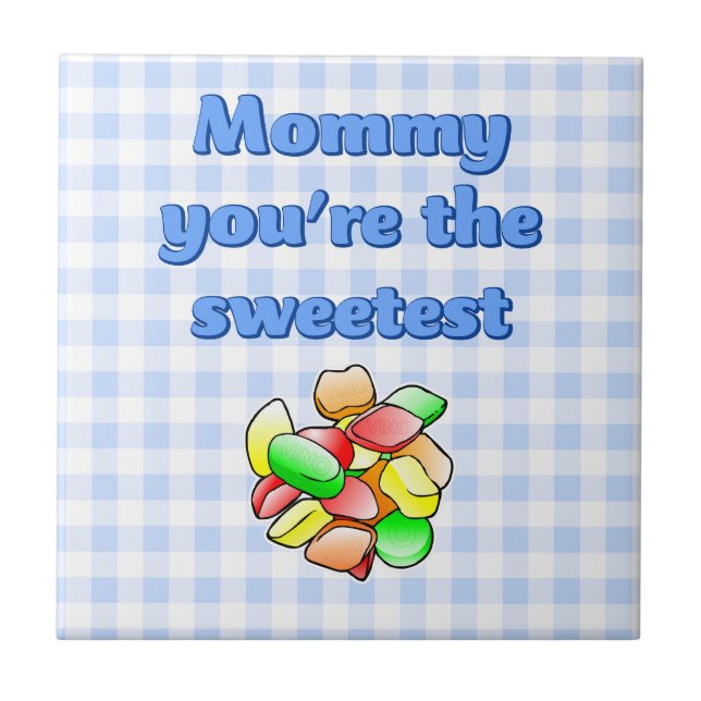 Colourful Wine Gums Ceramic Tile (Front)