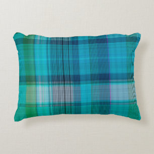Colourful winter masculine seamless plaid texture. decorative cushion