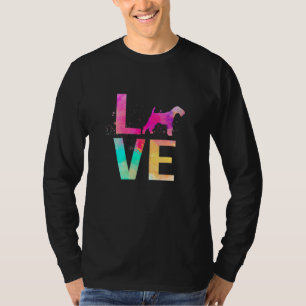 Colourful Wire Fox Terrier Dog Mum Wire Fox Terri T-Shirt