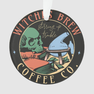 Colourful Witches Brew Acrylic Ornament