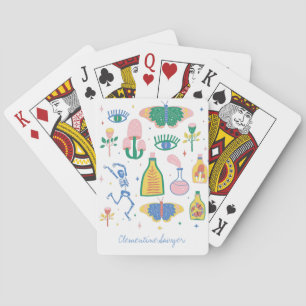 Colourful Witchy Magic Potion Personalised   Playing Cards