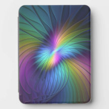 Colourful With Blue Modern Abstract Fractal Art