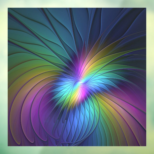 Colourful With Blue Modern Abstract Fractal Art (Sheet 3)