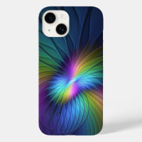 Colourful With Blue Modern Abstract Fractal Art