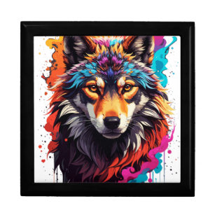 Colourful Wolf Gift Box