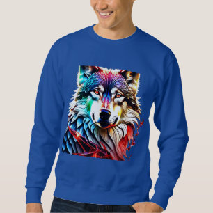 Colourful Wolf Sweatshirt