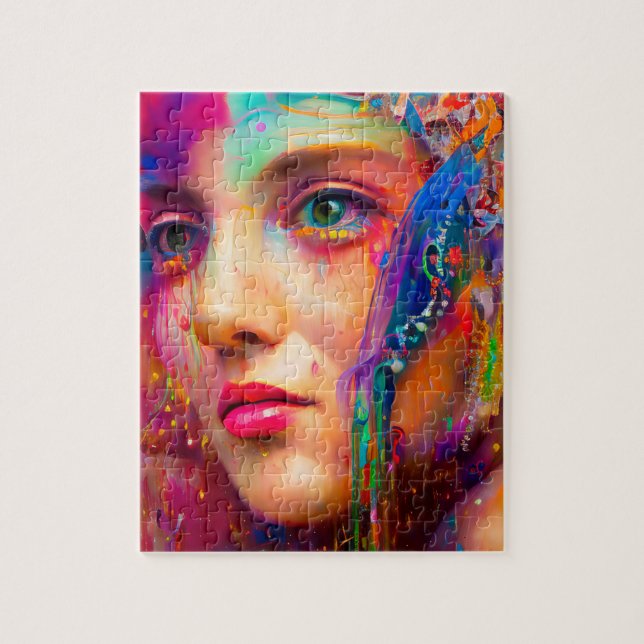 Colourful Woman Jigsaw Puzzle (Vertical)