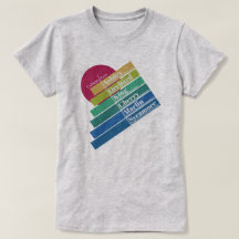 Colourful women's College Park Tee