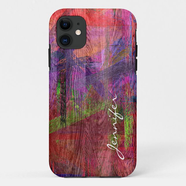 Colourful Wood Grain #2 Case-Mate iPhone Case (Back)