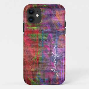 Colourful Wood Grain #3 iPhone 11 Case