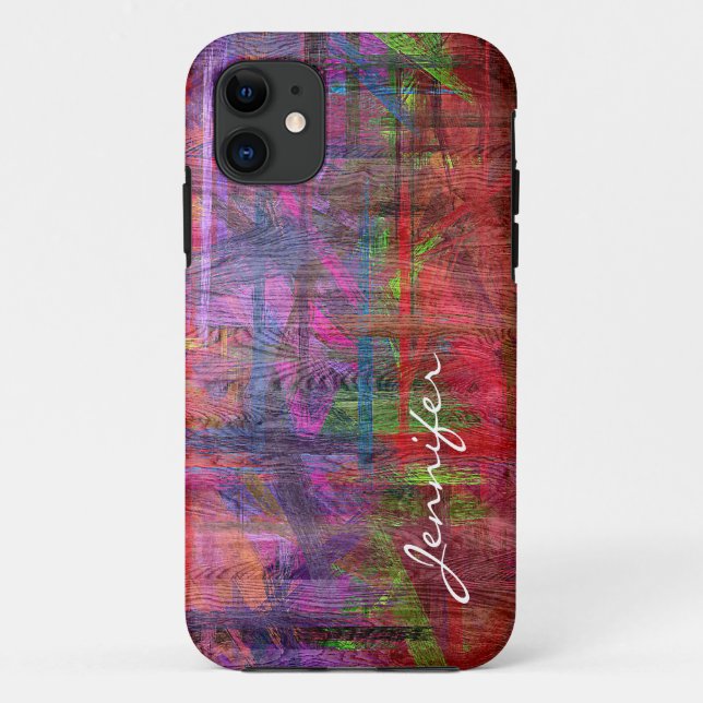 Colourful Wood Grain Texture #3 Case-Mate iPhone Case (Back)