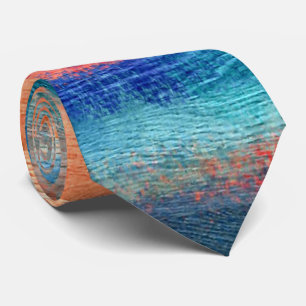 Colourful Wood Grain Tie