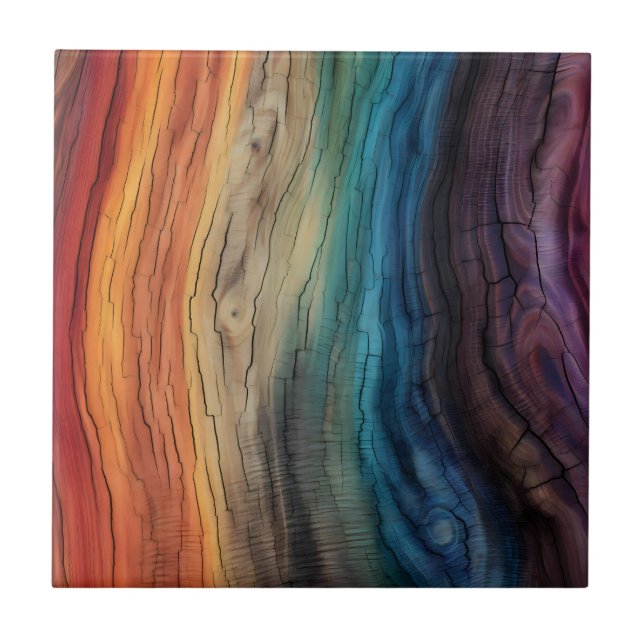 Colourful Wood Tile (Front)