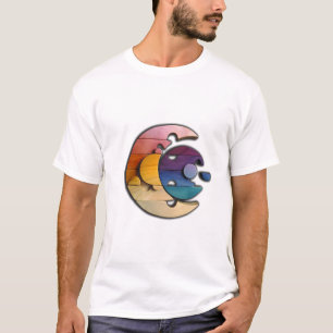 Colourful Wooden Puzzle Circle T-Shirt