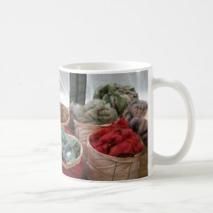 Colourful wool mug