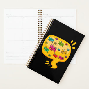 Colourful Word Mum with Thought Bubble Planner