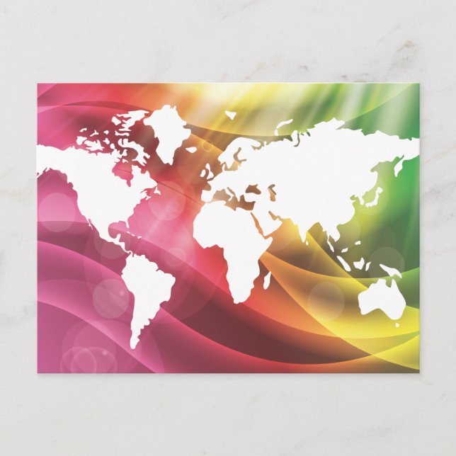 Colourful World Postcard (Front)