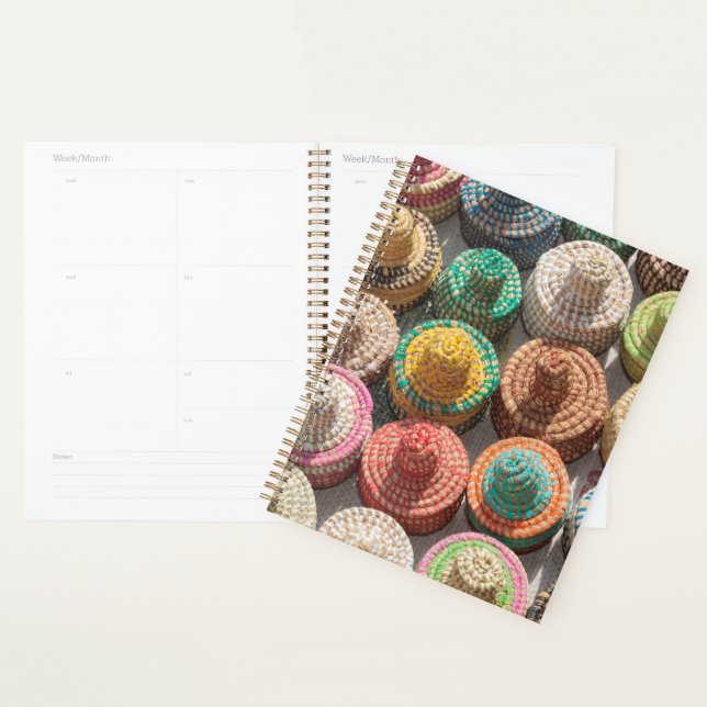 Colourful Woven Hats Planner (Display)