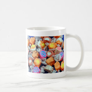 Colourful wrapped taffy candy coffee mug