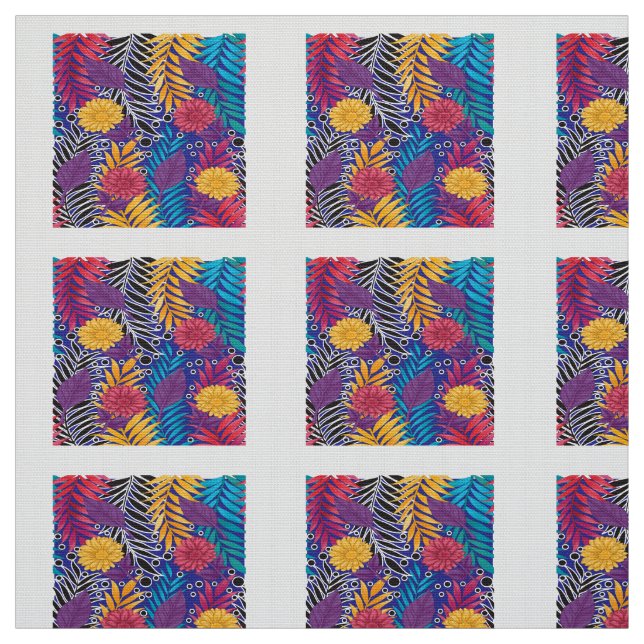 Colourful wrapping paper featuring creative floral fabric (Swatch)