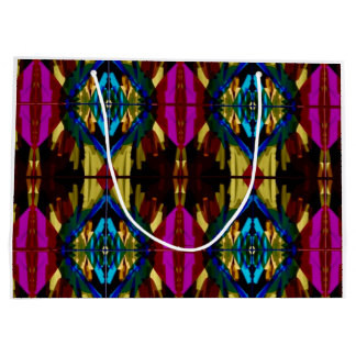 Colourful wrapping paper large gift bag
